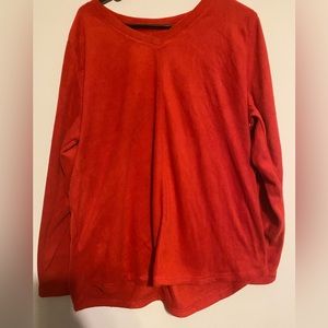 St. John’s Rumba Red classic sweater.